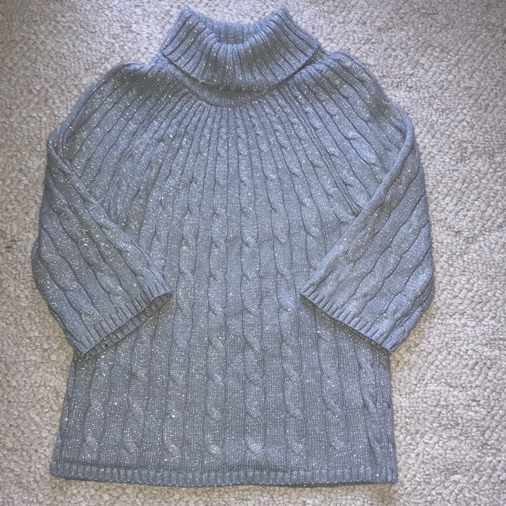 Alfani silver glitter sweater